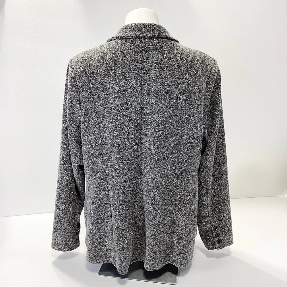 Torrid Charcoal Gray Blazer Size 1X One Button Jacket Casual Classic Office - Picture 3 of 12